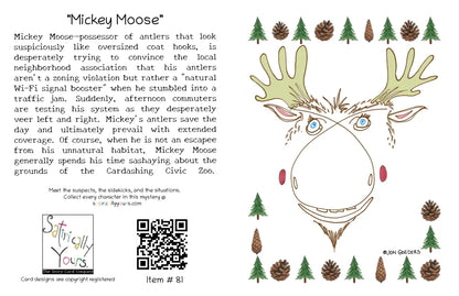 Mickey Moose - Greeting Card