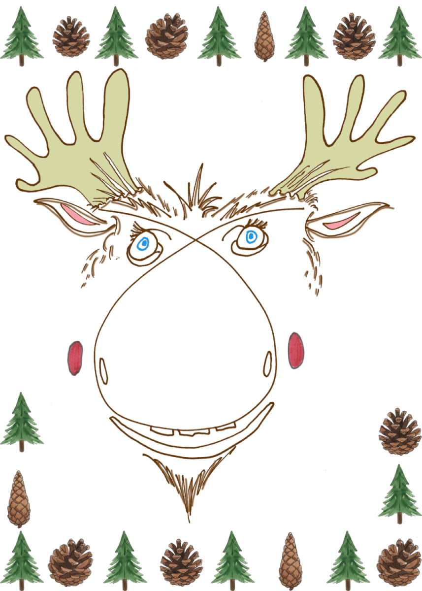 Mickey Moose - Greeting Card