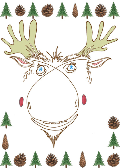 Mickey Moose - Greeting Card