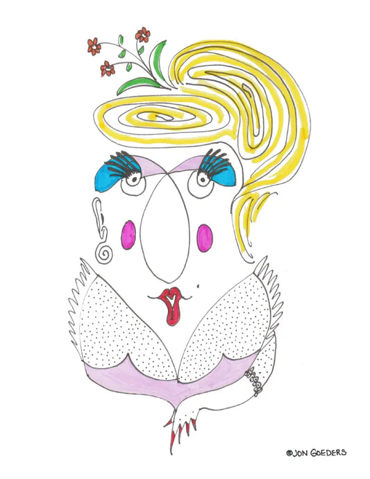 Hairess Highperbola - Greeting Card