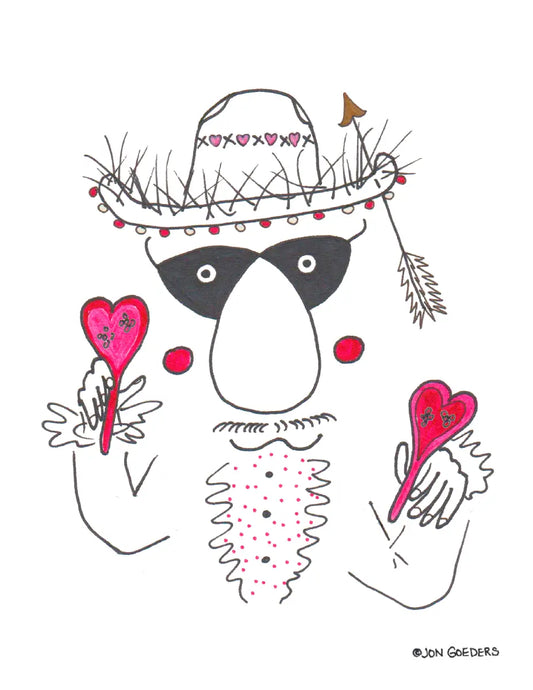 Maximo Maracas - Greeting Card