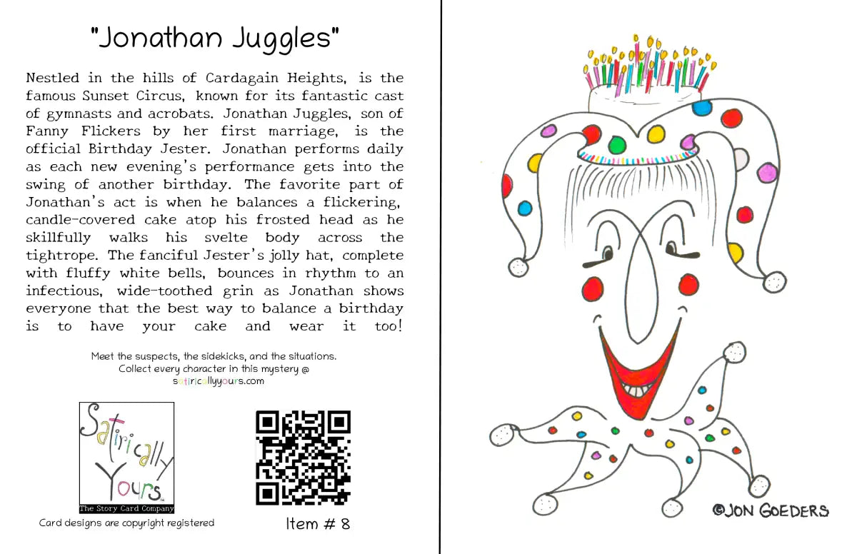 Jonathan Juggles the Birthday Jester - Birthday Card