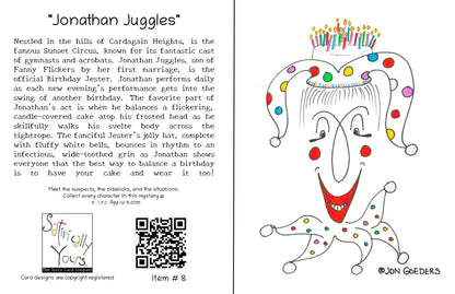 Jonathan Juggles the Birthday Jester - Birthday Card