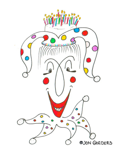 Jonathan Juggles the Birthday Jester - Birthday Card