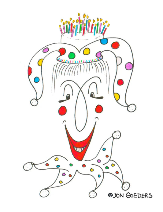 Jonathan Juggles the Birthday Jester - Birthday Card