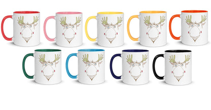 The Mickey Moose Mug collection, all available colors.