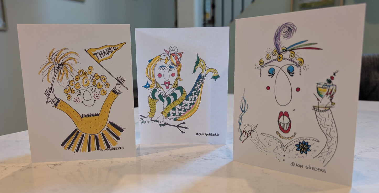 Greeting Card - Satirically Yours - Mermaid
