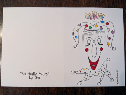 Greeting Card - Satirically Yours - Clowning Around