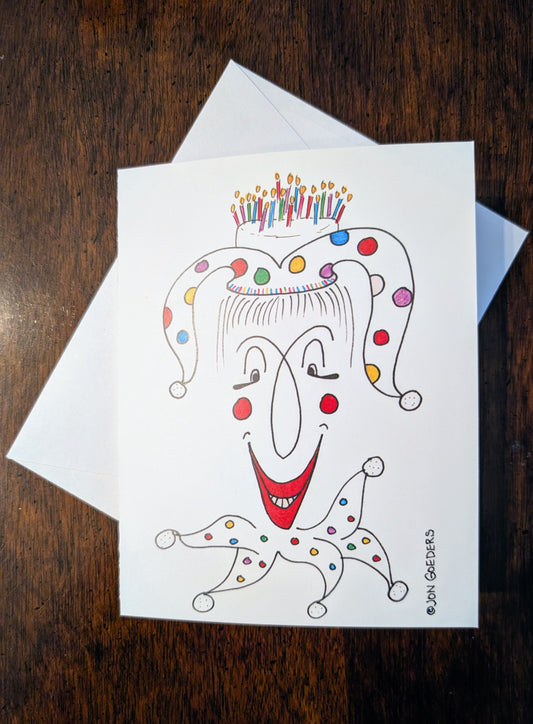 Greeting Card - Satirically Yours - Clowning Around
