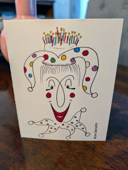 Greeting Card - Satirically Yours - Clowning Around