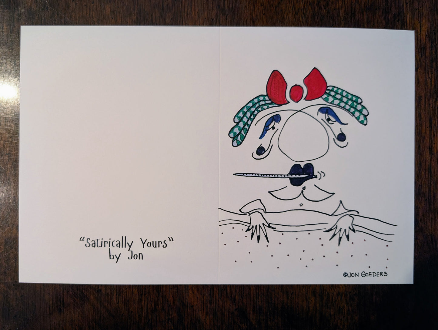 Greeting Card - Satirically Yours - Get well soon