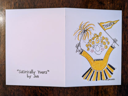 Greeting Card - Satirically Yours - Thank You Card