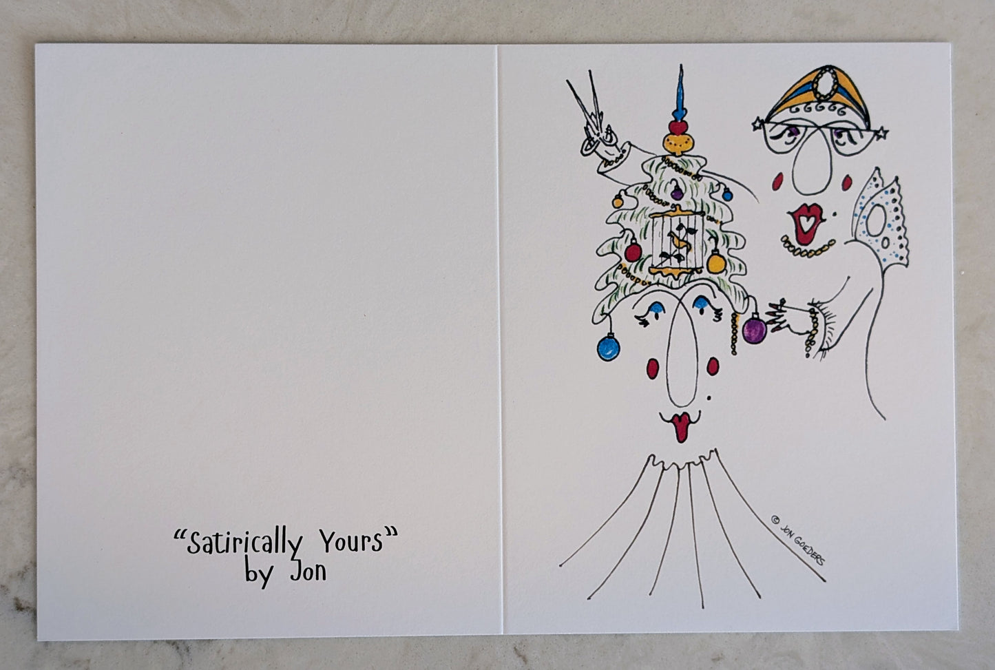 Greeting Card - Satirically Yours - Christmas Greetings