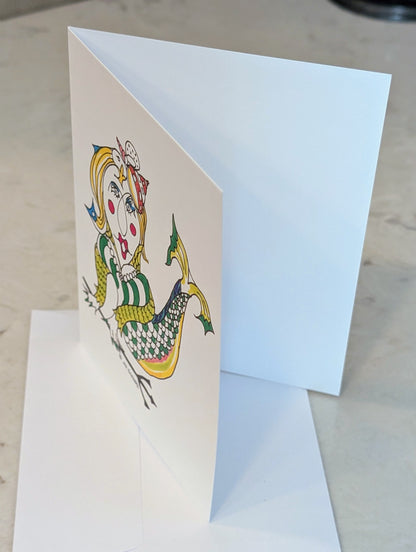 Greeting Card - Satirically Yours - Mermaid