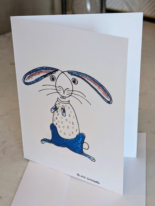 Greeting Card - Satirically Yours - Bunny Card