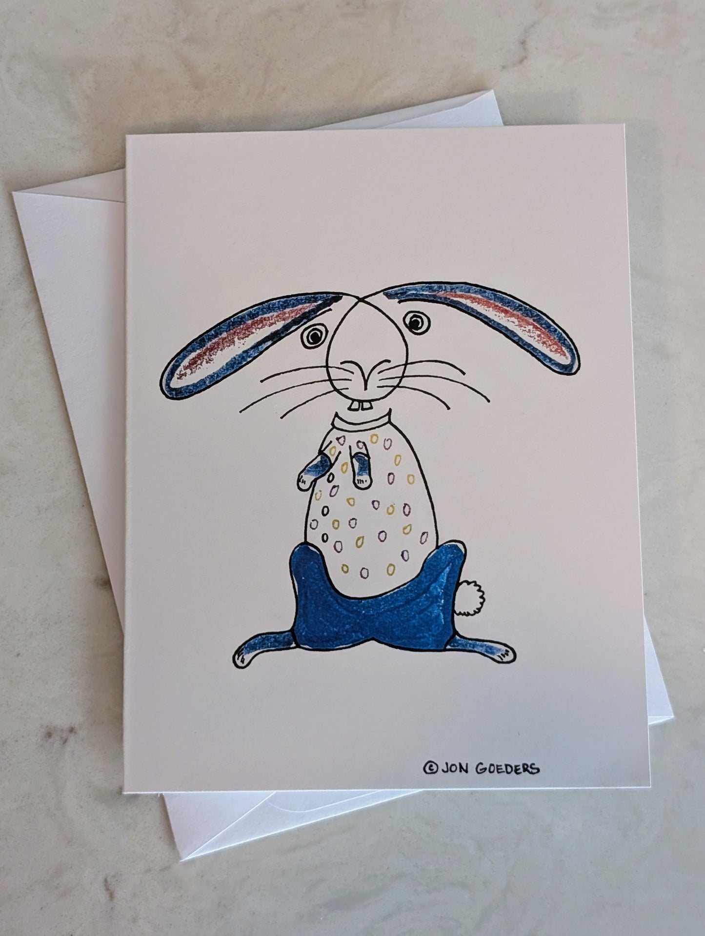 Greeting Card - Satirically Yours - Bunny Card