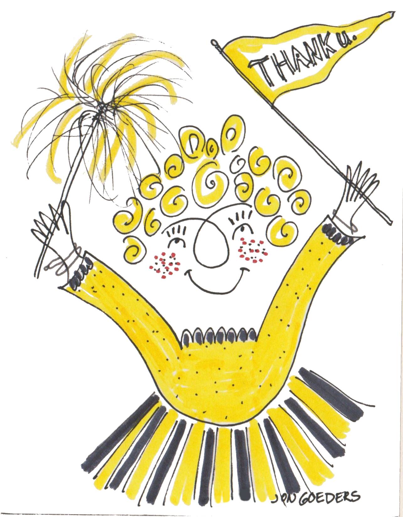 Greeting Card - Satirically Yours - Thank You Card