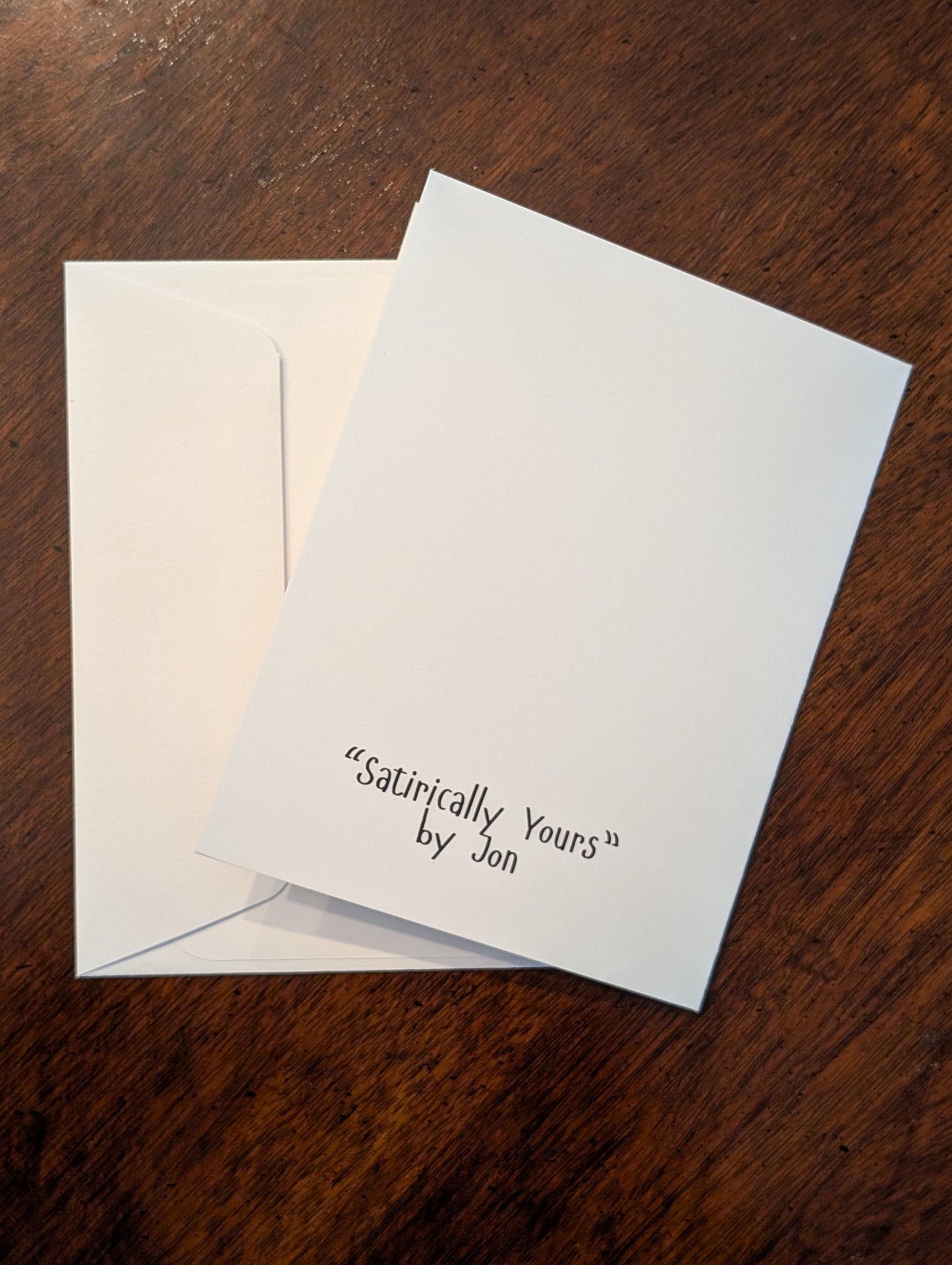 Greeting Card - Satirically Yours - Thank You Card