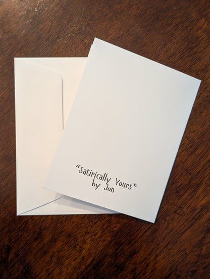 Greeting Card - Satirically Yours - Thank You Card